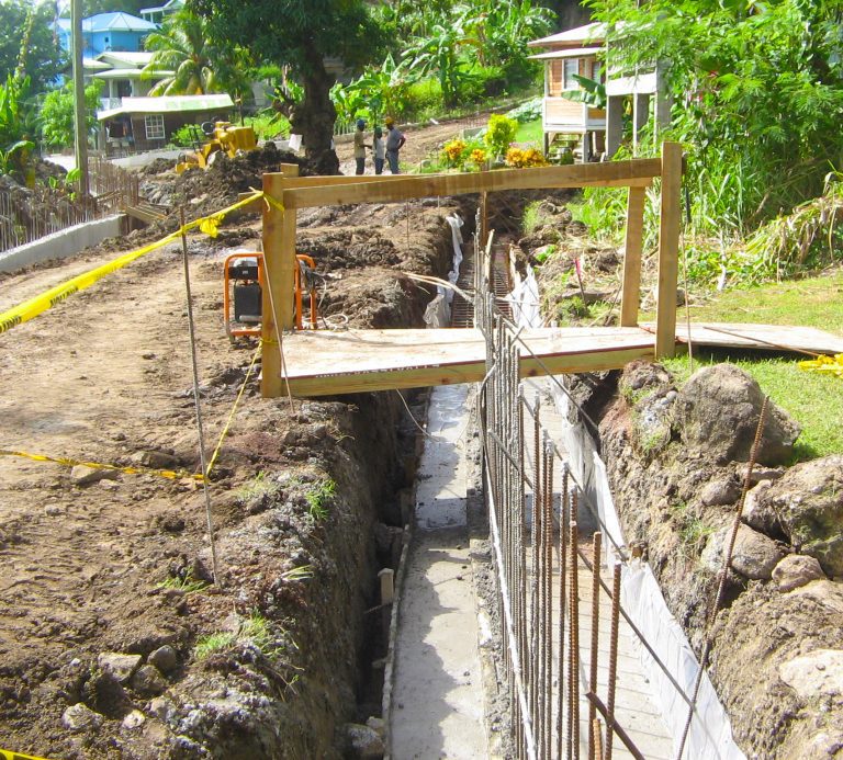 Beausejour Roads + Retaining Wall